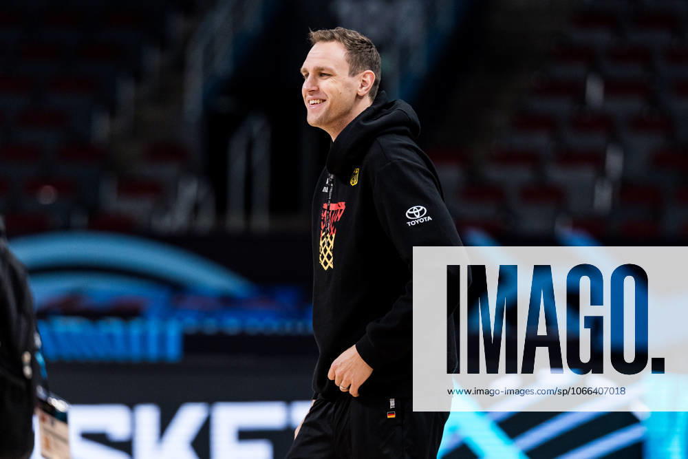 FIBA EuroBasket 2025 Germany final training 14 09 2025 Johannes Voigtmann Germany, 7 laughing FIBA EuroBasket 2025 Germany final training Riga, Arena Riga on 14 09 2025