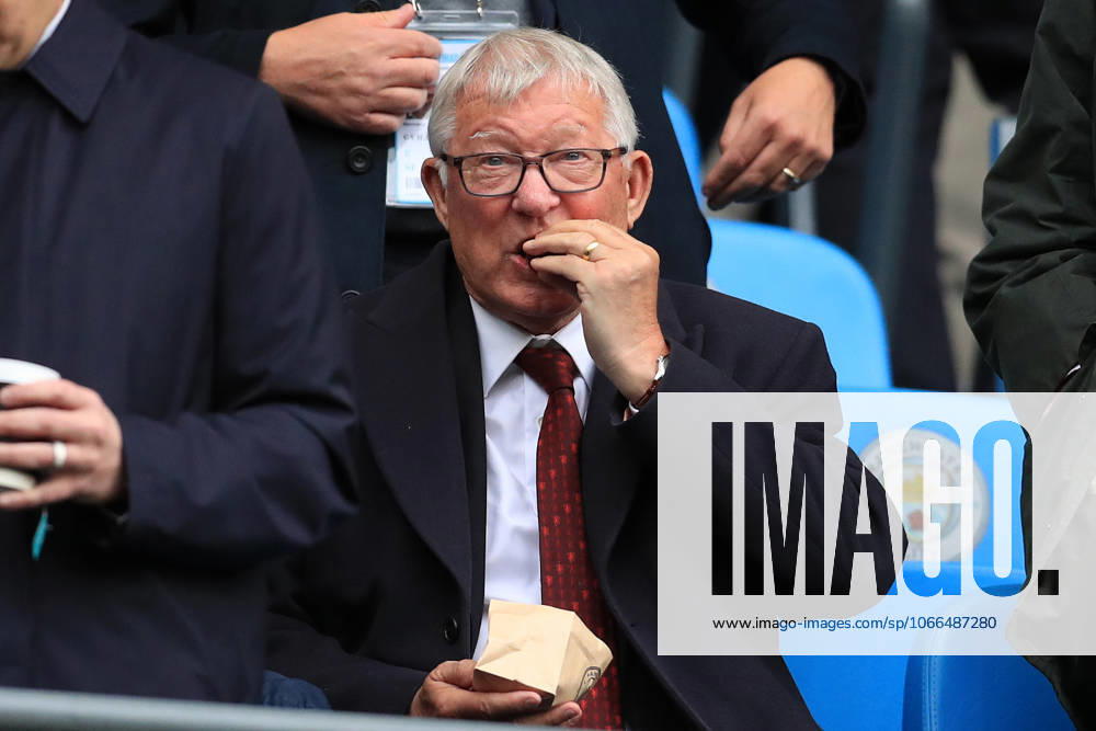 14th September 2025; Etihad Stadium, Manchester, England; Premier League Football, Manchester City versus Manchester United, ManU former Manchester United manager Sir Alex Ferguson is seen in the director& x2019;s box DavidxBlunsden Content restricted for UK based newspaper