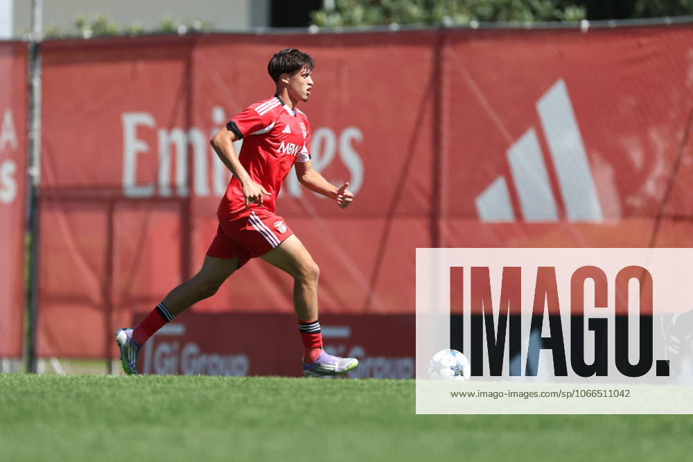 Gil Neves ( SL Benfica ) during the match between SL Benfica and Qarabag FK, valid for Youth League at Benfica Campus on 16 September 2025. Lisbon Benfica Campus Lisbon Portugal