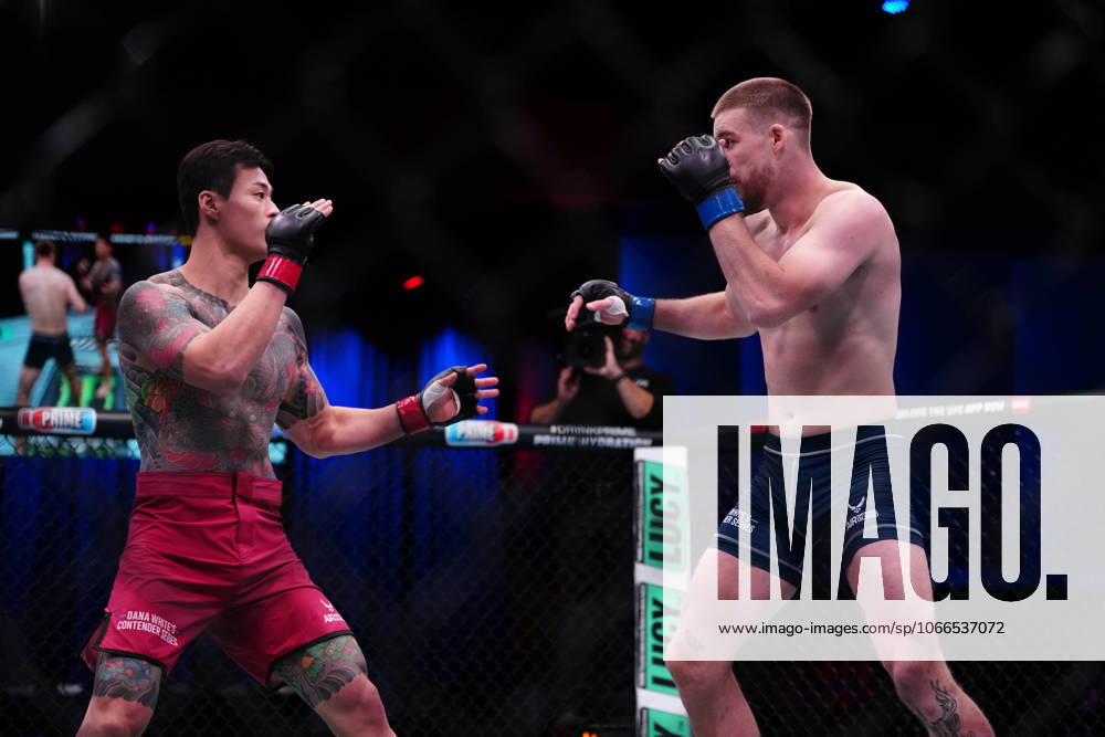 Las Vegas, Nv, Las Vegas, Nv, United States: In Su Hwang and Paddy McCory meet in the octagon for a 3-round bout at UFC Apex for UFC - DWCS - Dana White Contender Series Ep. 6 on September 16, 2025 in Las Vegas, NV, United States. ( PxImages) Las Vegas, Nv United States - ZUMAp175 20250916_zsa_p175_028