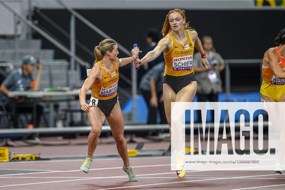 Jana Lakner LG Telis Finanz Regensburg Elisa Lechleitner LAZ Ludwigsburg Johanna Martin 1 LAV Rostock Skadi Schier SCC Berlin , 4x400 Meter Relay Women, Germany JPN, Leichtathletik, Athletics, World Athletics Championships Tokyo 25, Leichtathletik Weltmeisterschaften, 20 09 2025, JPN, Leichtathletik, Athletics, World Athletics Championships Tokyo 25, Leichtathletik Weltmeisterschaften, 20 09 2025, Tokyo