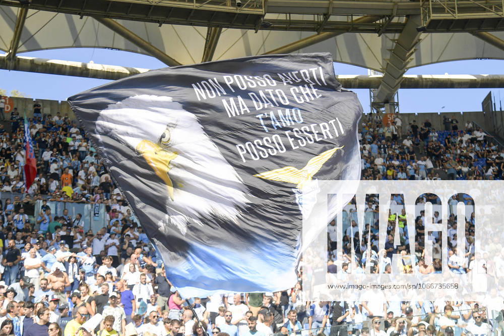 Lazio supporter during the Serie A Enilive soccer match between SS Lazio and AS Roma at the Rome s Olympic stadium, Italy - Sunday, September 21, 2025. - Soccer.