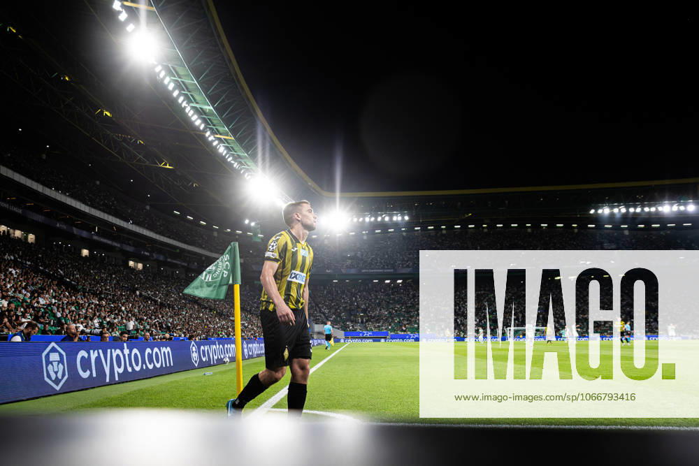 Luis Mata of FC Kairat Almaty in action during the UEFA Champions League 2025 26 League Phase MD1 match between Sporting Clube de Portugal and FC Kairat Almaty at Estadio Jose Alvalade. Lisbon Portugal - ZUMAs197 20250918_aaa_s197_698