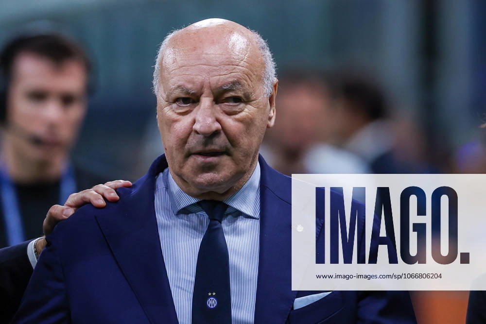 FC Internazionale vs US Sassuolo Serie A 2025 26 21 09 2025 Giuseppe Marotta President and AD sport of FC Internazionale looks on during Serie A 2025 26 football match between FC Internazionale and US Sassuolo at San Siro Stadium