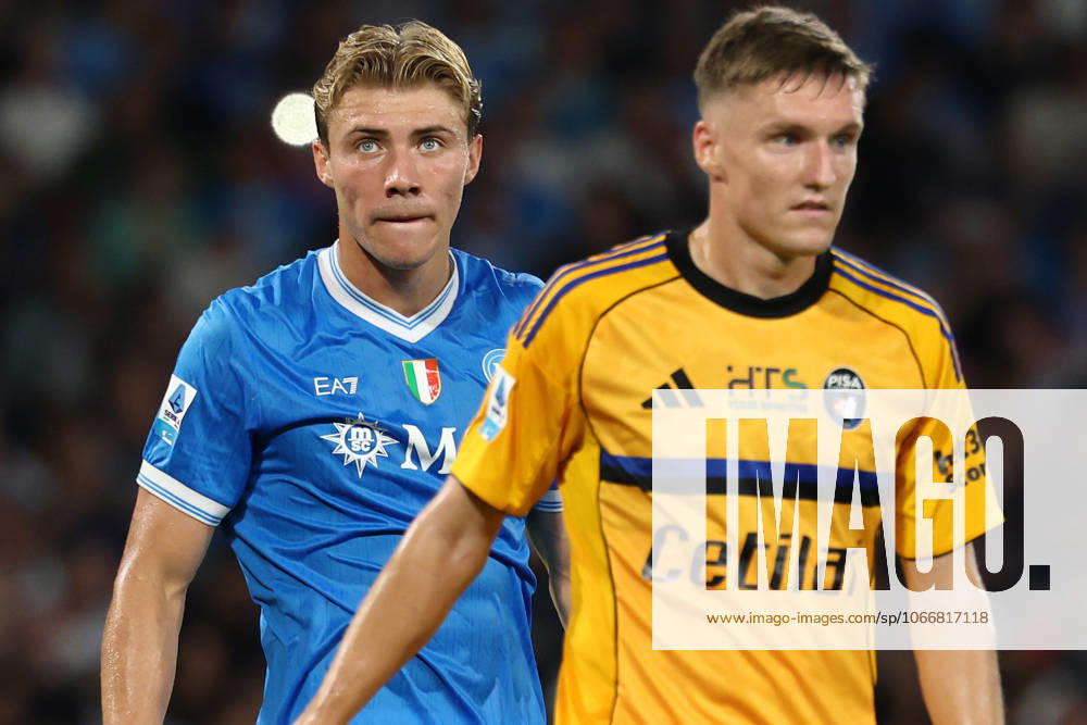 Rasmus Hojlund of SSC Napoli during the Serie A 2025 2026 football match between SSC Napoli and Pisa Sporting Club at Diego Armando Maradona stadium in Naples (Italy), September 22nd, 2025. CesarexPurini