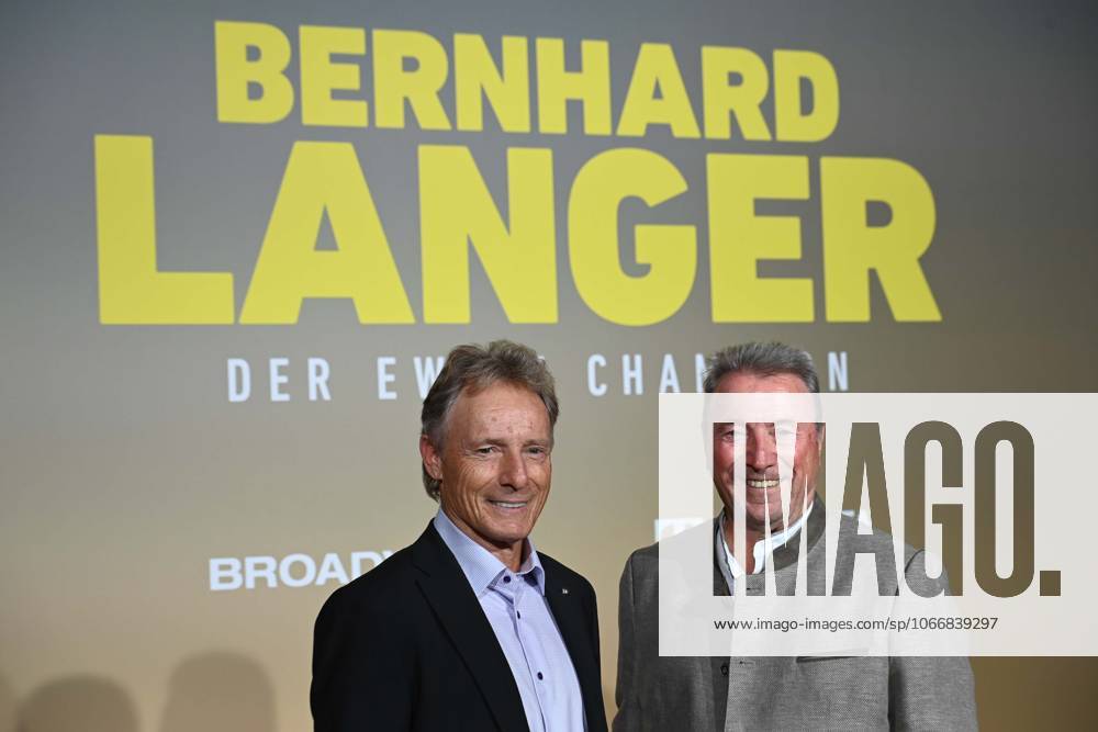 F l Bernhard LANGER, golf pro, Erwin LANGER, brother of Bernhard Langer, red carpet, red carpet show, arrival, movie premiere movie premiere BERNHARD LANGER Der Ewige Champion on 23 09 2025 at the Cinedom cinema in Cologne, Â