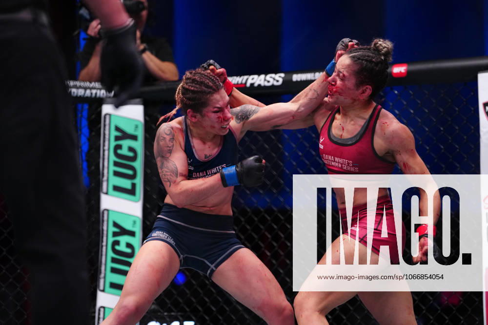 Las Vegas, Nv, Las Vegas, Nv, United States: Jeisla Chaves and Sofia Montenegro meet in the octagon for a 3-round bout at UFC Apex for UFC - DWCS - Dana White Contender Series Ep. 7 on September 23, 2025 in Las Vegas, NV, United States. ( PxImages) Las Vegas, Nv United States - ZUMAp175 20250923_zsa_p175_089