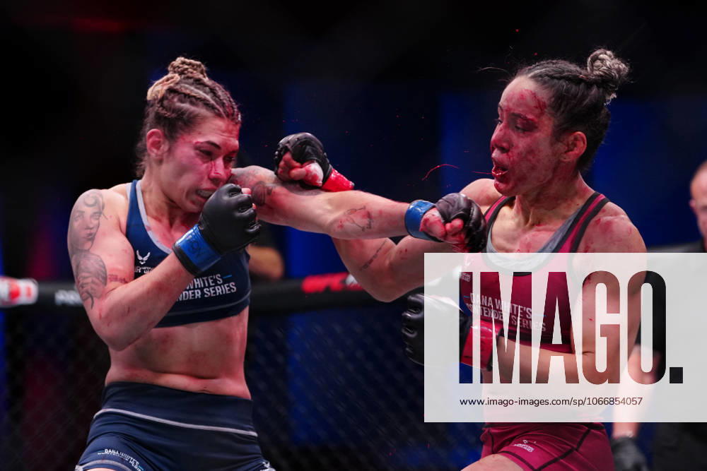 Las Vegas, Nv, Las Vegas, Nv, United States: Jeisla Chaves and Sofia Montenegro meet in the octagon for a 3-round bout at UFC Apex for UFC - DWCS - Dana White Contender Series Ep. 7 on September 23, 2025 in Las Vegas, NV, United States. ( PxImages) Las Vegas, Nv United States - ZUMAp175 20250923_zsa_p175_092