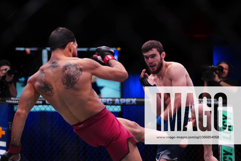 Las Vegas, Nv, Las Vegas, Nv, United States: Brahyam Zurcher and Murtazali Magomedov meet in the octagon for a 3-round bout at UFC Apex for UFC - DWCS - Dana White Contender Series Ep. 7 on September 23, 2025 in Las Vegas, NV, United States. ( PxImages) Las Vegas, Nv United States - ZUMAp175 20250923_zsa_p175_093
