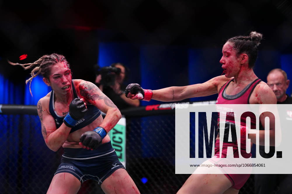 Las Vegas, Nv, Las Vegas, Nv, United States: Jeisla Chaves and Sofia Montenegro meet in the octagon for a 3-round bout at UFC Apex for UFC - DWCS - Dana White Contender Series Ep. 7 on September 23, 2025 in Las Vegas, NV, United States. ( PxImages) Las Vegas, Nv United States - ZUMAp175 20250923_zsa_p175_096