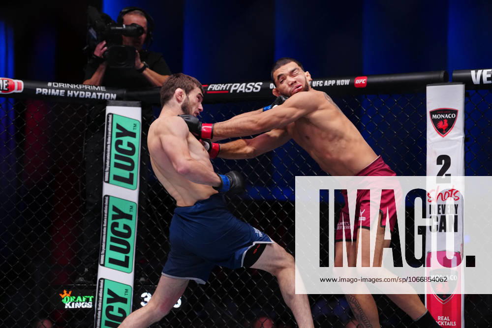 Las Vegas, Nv, Las Vegas, Nv, United States: Brahyam Zurcher and Murtazali Magomedov meet in the octagon for a 3-round bout at UFC Apex for UFC - DWCS - Dana White Contender Series Ep. 7 on September 23, 2025 in Las Vegas, NV, United States. ( PxImages) Las Vegas, Nv United States - ZUMAp175 20250923_zsa_p175_097