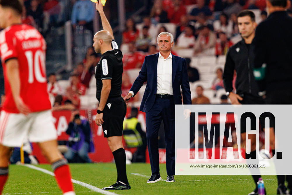 Jose Mourinho seen during Liga Portugal game between SL Benfica and Rio Ave FC (Ball Raw Images Maciej Rogowski) Lisbon Estadio Da Luz Portugal