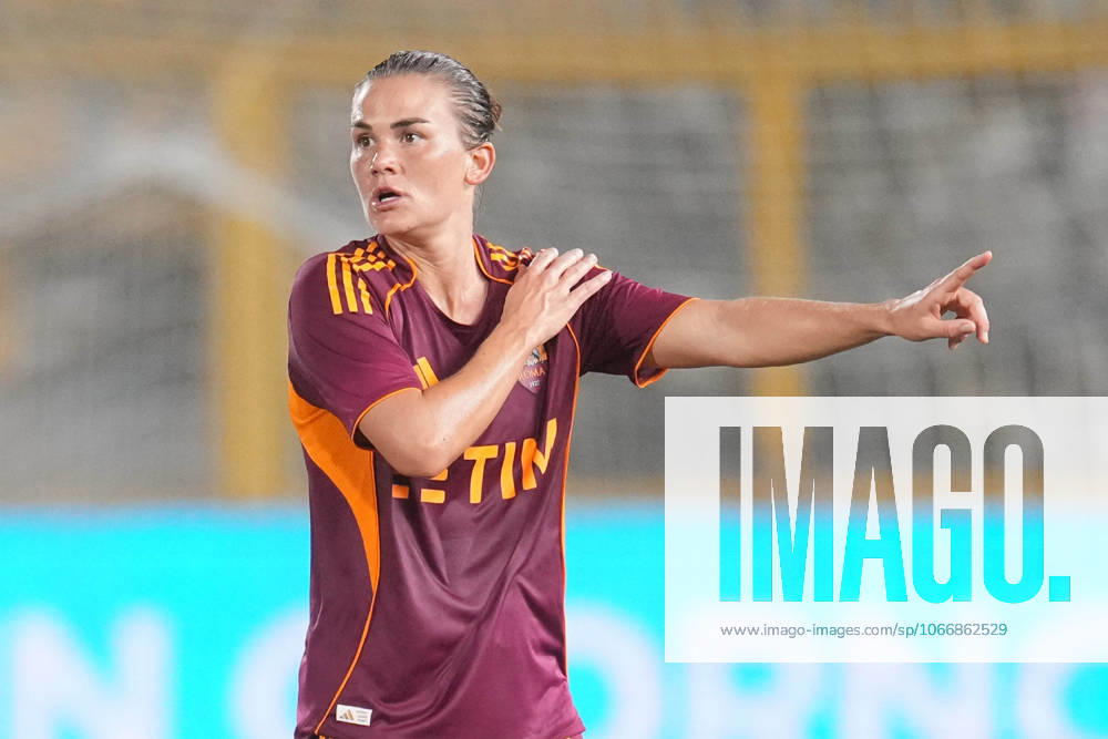 Castellammare di Stabia , ITALY, September 23: Katrine Veje of Roma during the Serie A Women s Cup Semifinal Roma Lazio in Castellammare di Stabia Italy.