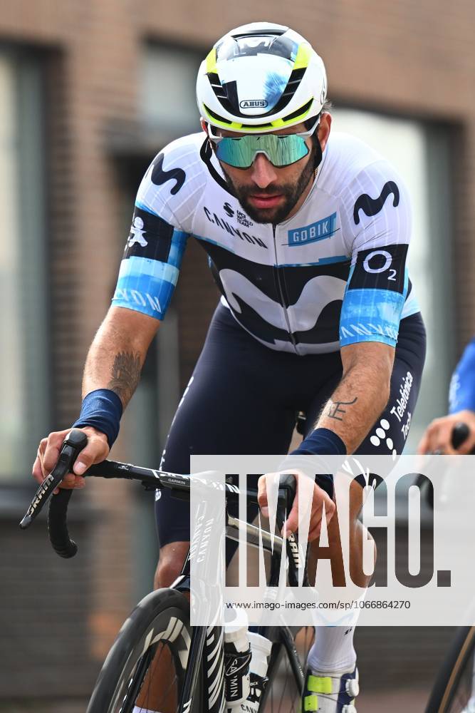 Omloop van Het Houtland 2025 Cycling Race LICHTERVELDE, BELGIUM - SEPTEMBER 24 : Gaviria Rendon Fernando (COL) of Movistar Team during the 78th edition of Omloop van Het Houtland an UCI Class 1.1 one day cycling road race for Men Elite of 198,7 km with start in Eernegem and finish in Lichtervelde on September 24, 2025 in Lichtervelde, Belgium, 24 09 2025 Lichtervelde Belgium