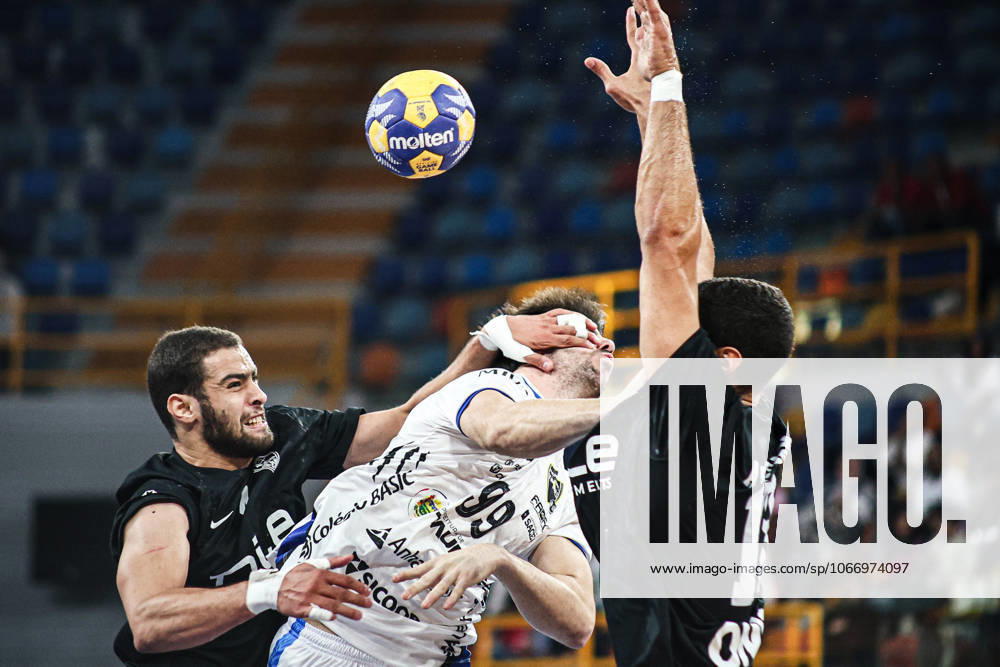 Zamalek v Taubate - IHF Men s Club Handball World Cup Arza (99), a player of the Taubate team, kicks the ball during the match between Zamalek and Taubate in the Men s Handball Club World Cup in Cairo, Egypt, on September 26, 2025 cairo Egypt