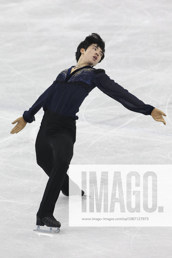 Beijing 2022 Olympic Games, Olympische Spiele, Olympia, OS BEIJING, CHINA - FEBRUARY 10: Cha Jun-hwan of South Korea skates during the Men Single Skating Free Skating on day six of the Beijing 2022 Winter Olympic Games at Capital Indoor Stadium, in Beijing, China on February 10, 2022. Beijing China. Editorial use only. Please get in touch for any other usage.