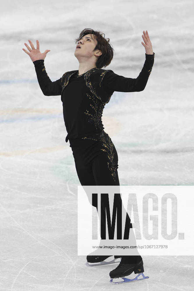 Beijing 2022 Olympic Games, Olympische Spiele, Olympia, OS BEIJING, CHINA - FEBRUARY 10: Shoma Uno of Japan skates during the Men Single Skating Free Skating on day six of the Beijing 2022 Winter Olympic Games at Capital Indoor Stadium, in Beijing, China on February 10, 2022. Beijing China. Editorial use only. Please get in touch for any other usage.