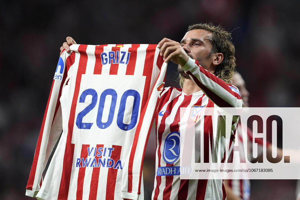 ATLETICO DE MADRID v EINTRACHT FRANKFURT. CHAMPIONS LEAGUE 2025 2026. ROUND 2 MATCH. Atletico de Madrid s Antoine Griezmann celebrates goal during Champions League 2025 2026, Round 2 match. September 30 ,2025. (ALTERPHOTOS Acero) MadridSpain
