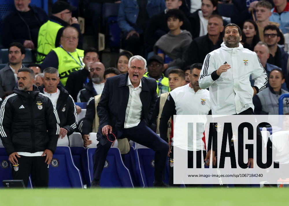 London, England, 30th September 2025. Jose Mourinho manager of Benfica during the Chelsea vs Benfica UEFA Champions League match at Stamford Bridge, London. Picture credit should read: David Klein Sportimage . SPI_034_DK_Chelsea_Benfica SPI-4176-0034