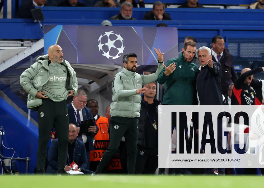 London, England, 30th September 2025. Jose Mourinho manager of Benfica during the Chelsea vs Benfica UEFA Champions League match at Stamford Bridge, London. Picture credit should read: David Klein Sportimage . SPI_036_DK_Chelsea_Benfica SPI-4176-0036