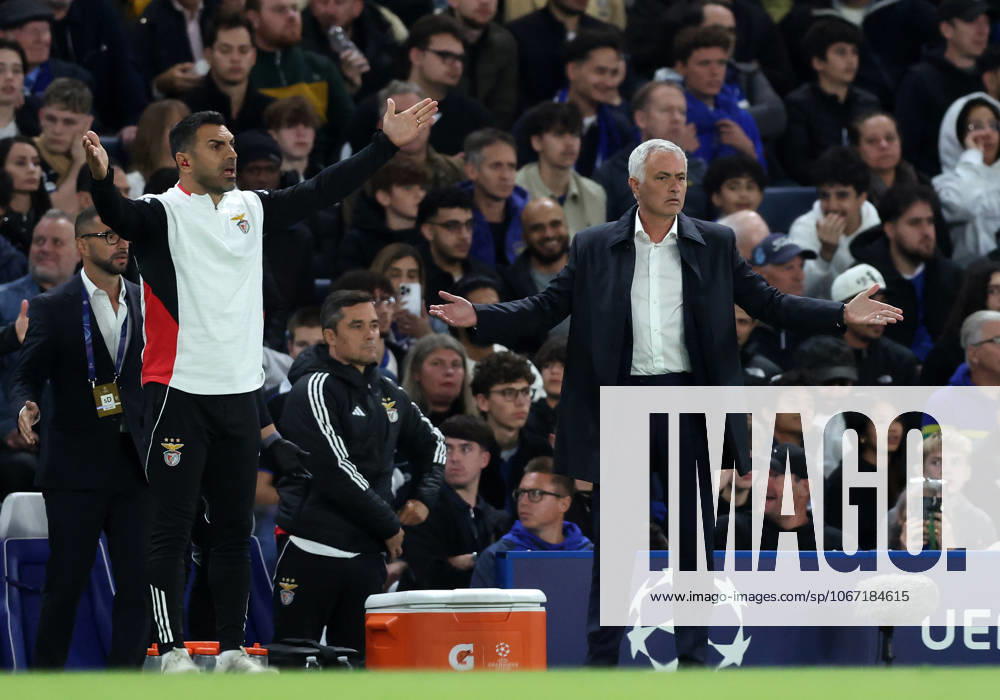 London, England, 30th September 2025. Jose Mourinho manager of Benfica during the Chelsea vs Benfica UEFA Champions League match at Stamford Bridge, London. Picture credit should read: David Klein Sportimage . SPI_044_DK_Chelsea_Benfica SPI-4176-0044