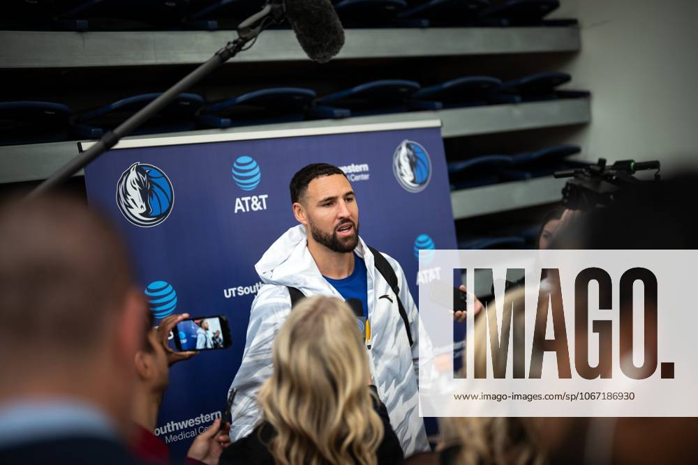 Dallas Mavericks Klay Thompson speaks to reporters after a training camp session at Simon Fraser University in Burnaby, B.C., Tuesday, Sept. 30, 2025. Canada News - September 30, 2025 - ZUMAc35_ 20250930_zaf_c35_122