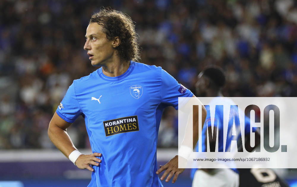 Cyprus Soccer Champions League Pafos David Luiz during the Champions League soccer match between Pafos FC and FC Bayern Munich at Alphamega stadium in Limassol. Cyprus, Tuesday, Sept. 30, 2025. Limassol Cyprus