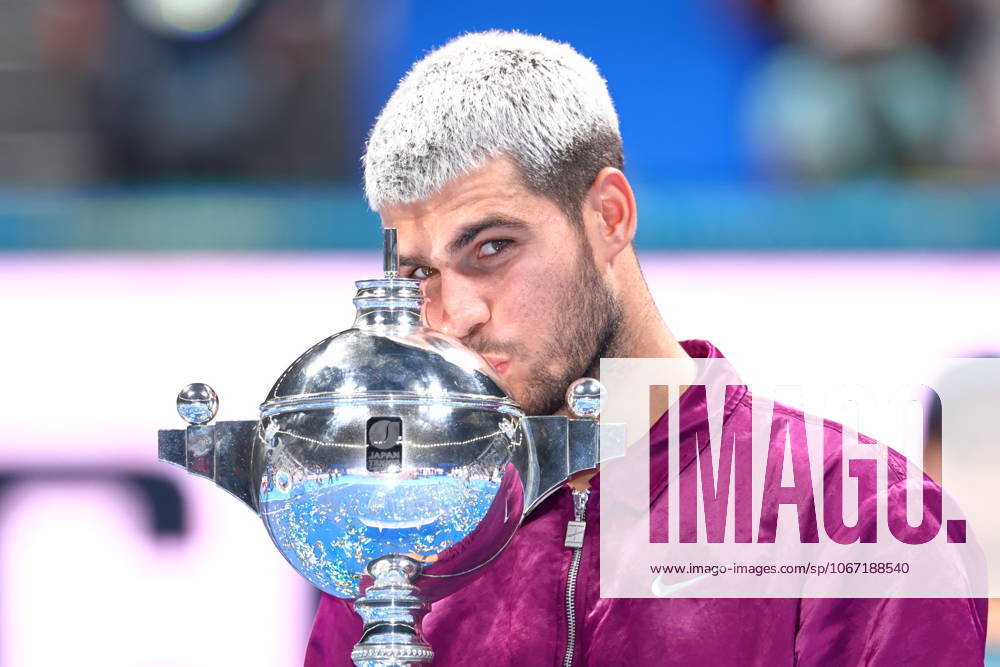 Carlos Alcaraz (ESP), SEPTEMBER 30, 2025 - Tennis : Kinoshita Group Japan Open Tennis Championships 2025 Men s Singles Award ceremony at Ariake Coliseum, Tokyo, Japan. Noxthirdxpartyxsales aflo_305348202