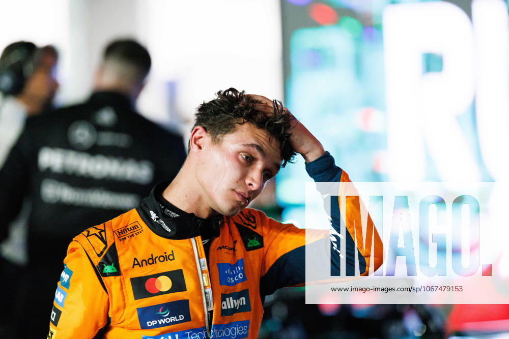 Lando Norris of Great Britain and the McLaren Formula 1 Team after placing third in the Grand Prix of Singapore at the Marina Bay Street Circuit. Singapore Singapore - ZUMAs197 20251005_aaa_s197_567