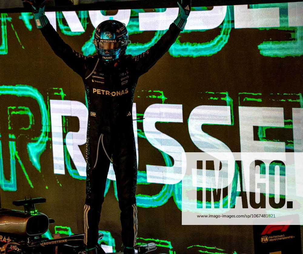 MARINA BAY, SINGAPORE: George Russell, racing for the Mercedes team during the 2025 Formula 1 Singapore Grand Prix at the Marina Bay Street Circuit in Marina Bay, Singapore