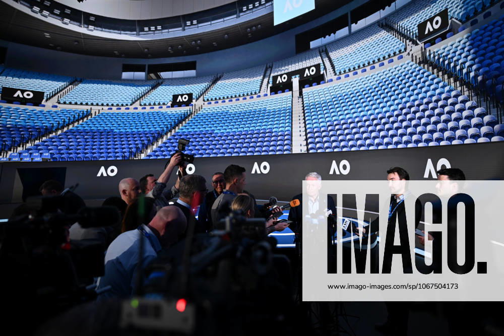 AUSTRALIAN OPEN TENNIS LAUNCH, Australian Open CEO Craig Tiley speaks to media following the launch of the 2026 Australian Open tennis tournament, in Melbourne, Tuesday, October 7, 2025. ( NO ARCHIVING MELBOURNE VICTORIA AUSTRALIA