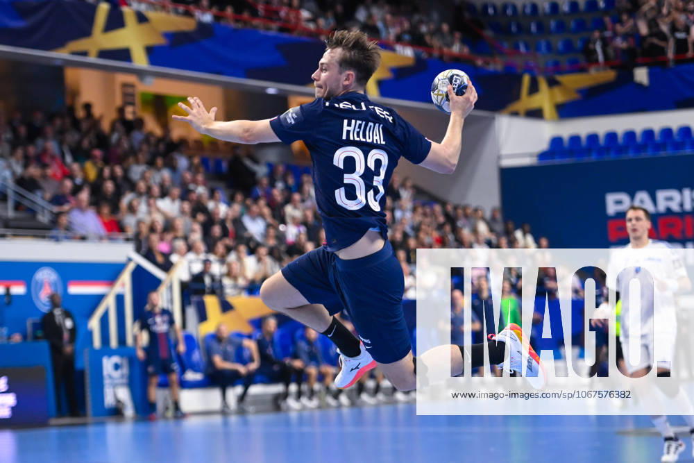 Heldal Sindre ( 33 - PSG ) during the EHF Champins League match between Paris Saint Germain and HC Zagreb at Salle Pierre De Coubertin on October 09, 2025 in Paris, France. ( Photo by Federico Pestellini PSNewz ) -