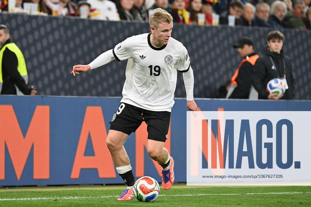 Jonathan BURKARDT GER , action,single action,single image,cropped image,full body shot,whole figure Soccer international match, World Cup Qualification Group A Matchday 07 Germany GER Luxembourg LU 4 0 on 10 10 2025, PreZero Arena Sinsheim