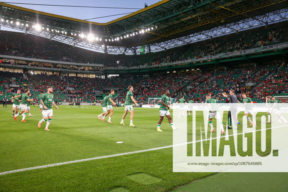 Estadio Jose de Alvalade Lisbon Portugal, Saturday 11 October 2025 UEFA European Qualifiers Group F, Qualifying round Portugal Republic of Ireland, warm up, Republic of Ireland