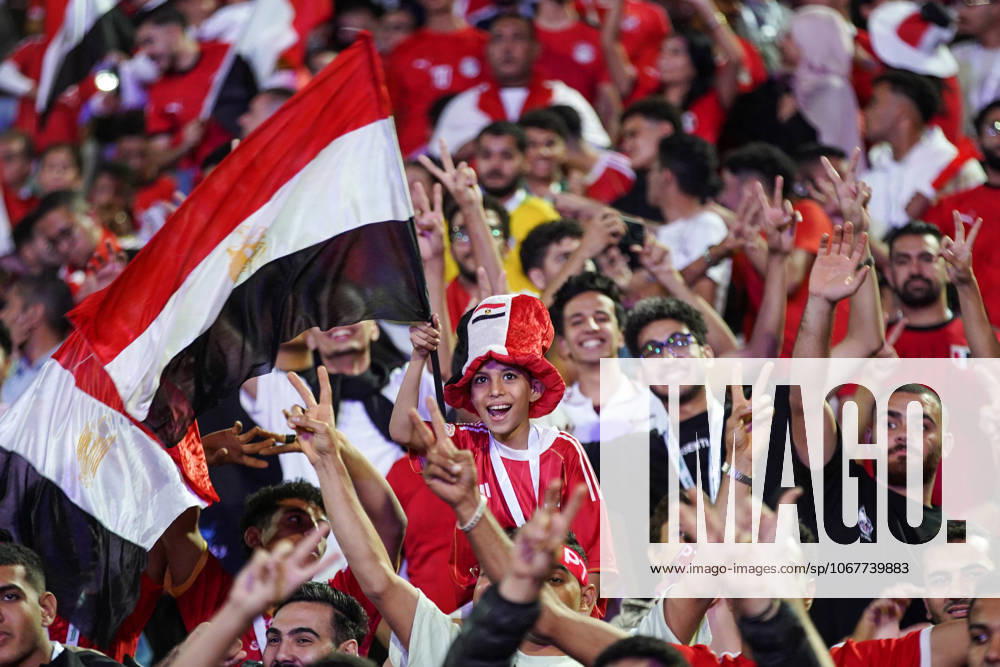 Egypt V Guinea-Bissau - FIFA World Cup, WM, Weltmeisterschaft, Fussball African Qualifiers - Match Group A Fans of Egypt gather before the FIFA World Cup African qualifiers Match Group A between Egypt and Guinea-Bissau at Cairo International Stadium in Cairo, Egypt, on October 12, 2025. cairo Egypt