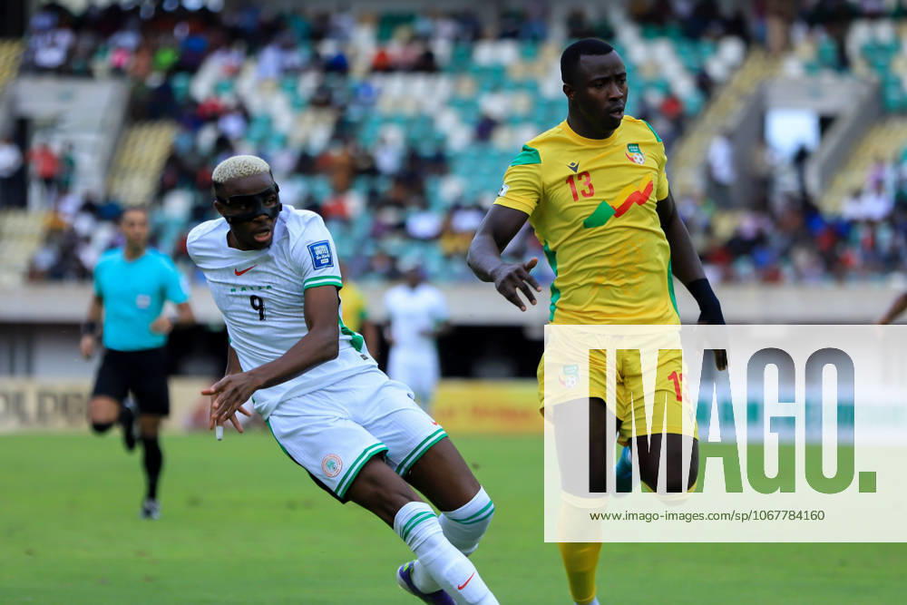 Victor Osimhen of Nigeria during the 2026 FIFA World Cup, WM, Weltmeisterschaft, Fussball qualifier match between Super Eagles of Nigeria and Benin Republic at Godwill Akpabio Stadium on October 14, 2025 in Uyo, Nigeria. Photo by Nsidibe Akpan