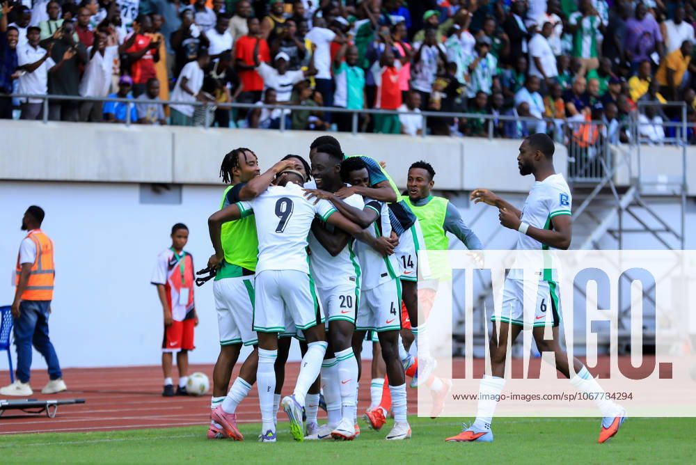 Victor Osimhen of Nigeria during the 2026 FIFA World Cup, WM, Weltmeisterschaft, Fussball qualifier match between Super Eagles of Nigeria and Benin Republic at Godwill Akpabio Stadium on October 14, 2025 in Uyo, Nigeria. Photo by Nsidibe Akpan