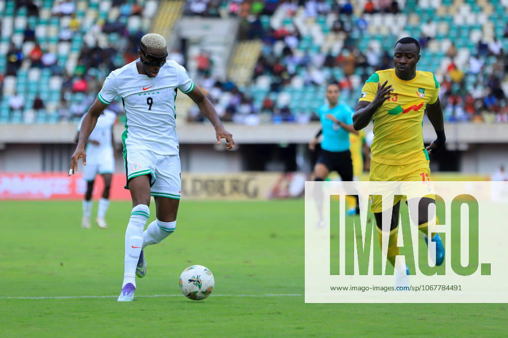 Victor Osimhen of Nigeria during the 2026 FIFA World Cup, WM, Weltmeisterschaft, Fussball qualifier match between Super Eagles of Nigeria and Benin Republic at Godwill Akpabio Stadium on October 14, 2025 in Uyo, Nigeria. Photo by Nsidibe Akpan