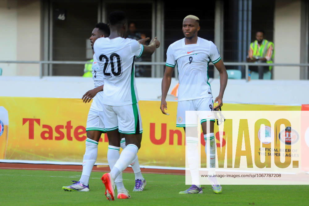 Victor Osimhen of Nigeria during the 2026 FIFA World Cup, WM, Weltmeisterschaft, Fussball qualifier match between Super Eagles of Nigeria and Benin Republic at Godwill Akpabio Stadium on October 14, 2025 in Uyo, Nigeria. Photo by Nsidibe Akpan