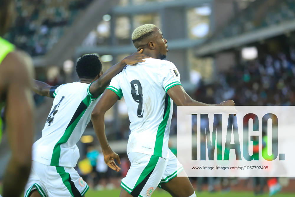 Victor Osimhen of Nigeria during the 2026 FIFA World Cup, WM, Weltmeisterschaft, Fussball qualifier match between Super Eagles of Nigeria and Benin Republic at Godwill Akpabio Stadium on October 14, 2025 in Uyo, Nigeria. Photo by Nsidibe Akpan
