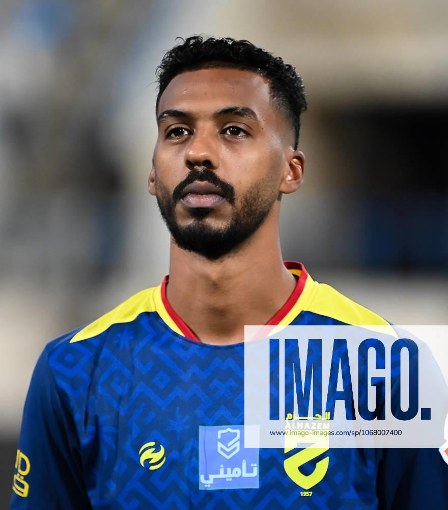 Saudi Pro League match between Al Al Okhdood and Al Hazm at Prince Hathloul bin Abdulaziz Sports City Stadium NAJRAN , SAUDI ARABIA - OCTOBER 18: Nawaf Al Habashi during the Saudi Pro League match between Al Al Okhdood and Al Hazm at Prince Hathloul bin Abdulaziz Sports City Stadium on October 18, 2025 in Najran, Saudi Arabia. najran