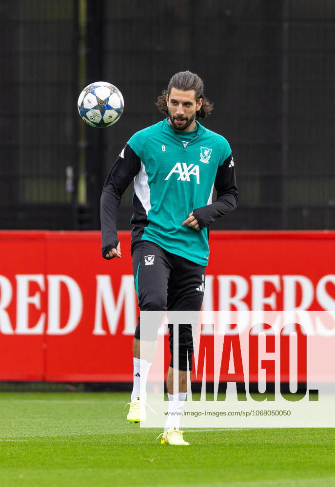 Football - UEFA Champions League - Eintracht Frankfurt v Liverpool FC LIVERPOOL, ENGLAND - Tuesday, October 21, 2025: Liverpool s Dominik Szoboszlai during a training session at the AXA Training Centre ahead of the UEFA Champions League match between Eintracht Frankfurt and Liverpool FC. (Photo by Jessica Hornby Propaganda)