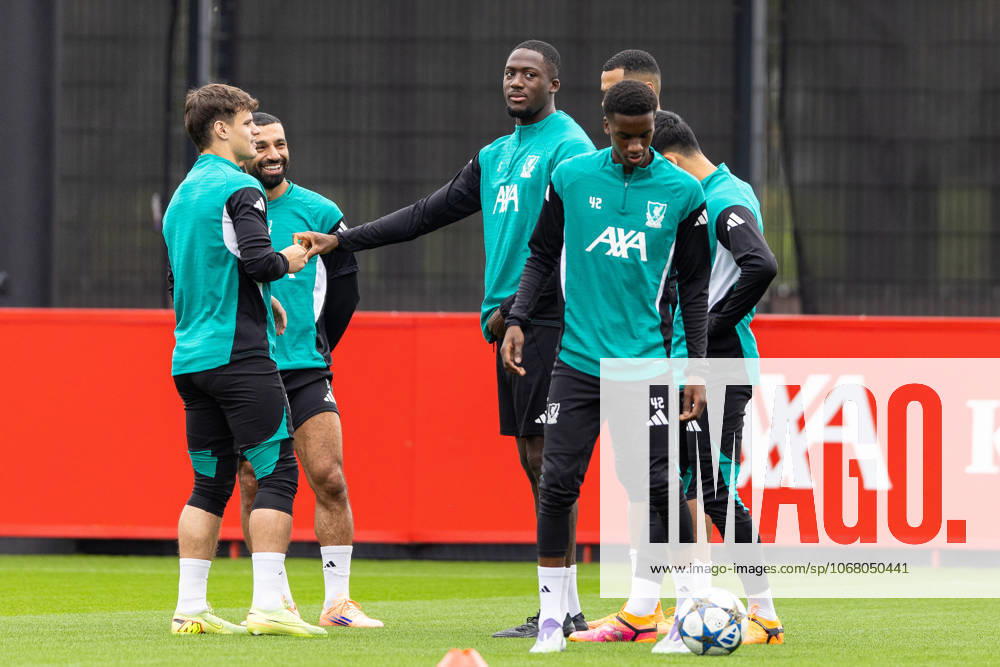 Football - UEFA Champions League - Eintracht Frankfurt v Liverpool FC LIVERPOOL, ENGLAND - Tuesday, October 21, 2025: Liverpool s Ibrahima Konate during a training session at the AXA Training Centre ahead of the UEFA Champions League match between Eintracht Frankfurt and Liverpool FC. (Photo by Jessica Hornby Propaganda)