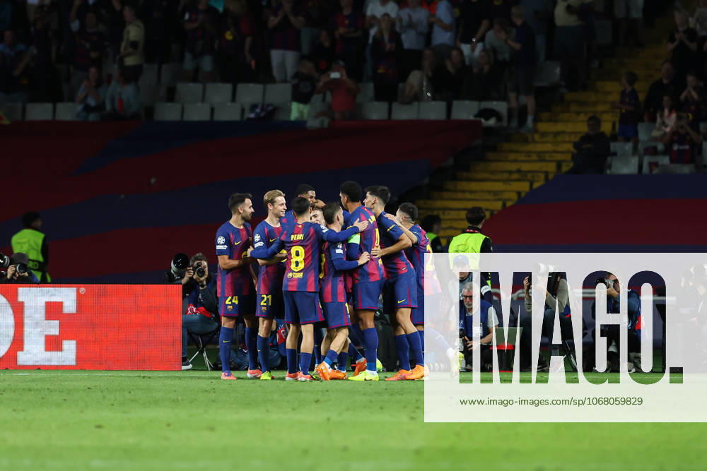 Fermin Lopez of FC Barcelona, Barca celebrates a goal during the UEFA Champions League 2025 26 League Phase MD3 match between FC Barcelona and Olympiacos FC at Estadi Olimpic Lluis Companys on October 21, 2025 in Barcelona, Spain. Barcelona SPAIN - ZUMAa181 20251021_zaa_a181_312