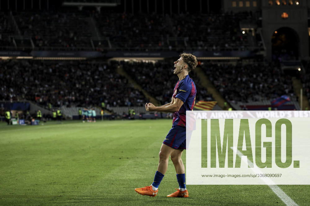 FC Barcelona, Barca v Olympiacos FC - UEFA Champions League 2025 26 League Phase MD3 Fermin Lopez of FC Barcelona celebrates after scoring a goal during the UEFA Champions League 2025 26 match between FC Barcelona and Olympiacos FC at Estadi Olimpic Lluis Companys in Barcelona, Spain, on October 21, 2025. Barcelona Spain