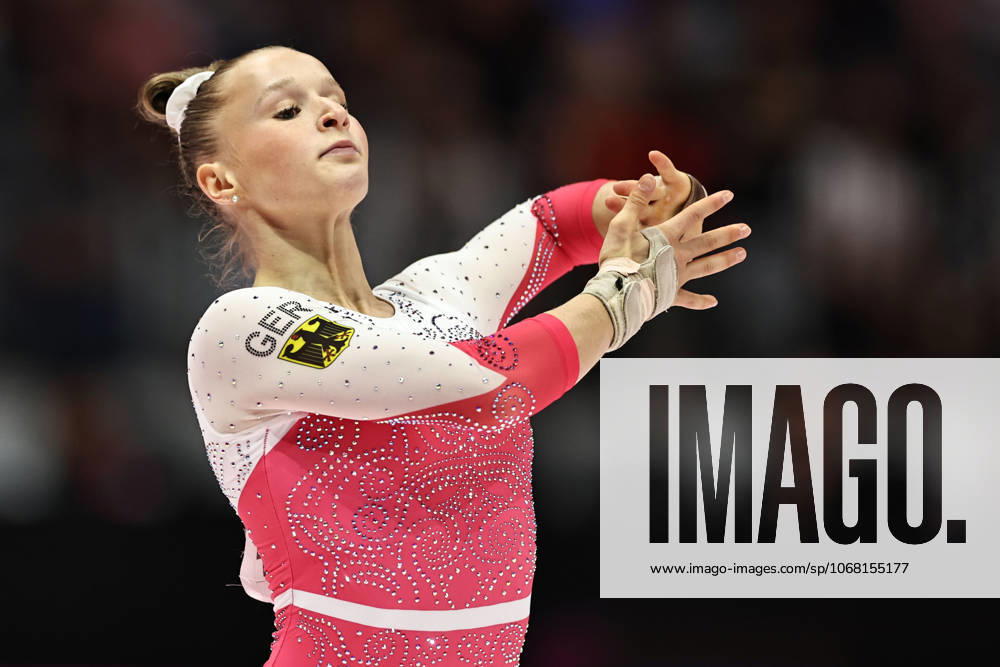 Silja Stöhr, GER, during all around final at 2025 Worlds in Jakarta 23 10 2025