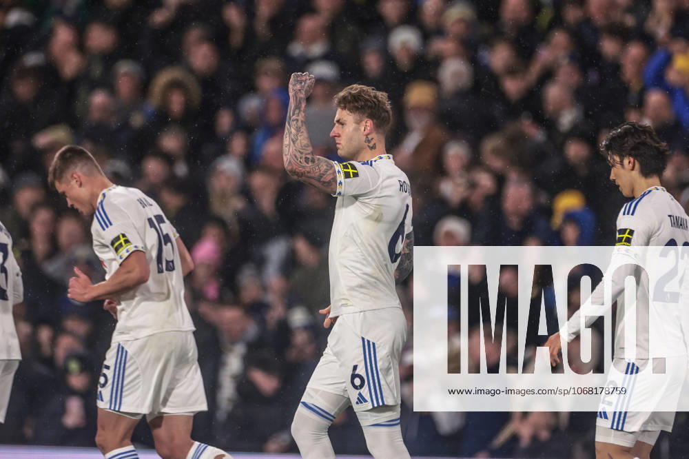 Premier League Leeds United v West Ham United Joe Rodon of Leeds United celebrates his goal to make it 2-0 during the Premier League match Leeds United vs West Ham United at Elland Road, Leeds, United Kingdom, 24th October 2025 (Photo by Mark Cosgrove News Images) Leeds Elland Road West Yorkshire United Kingdom