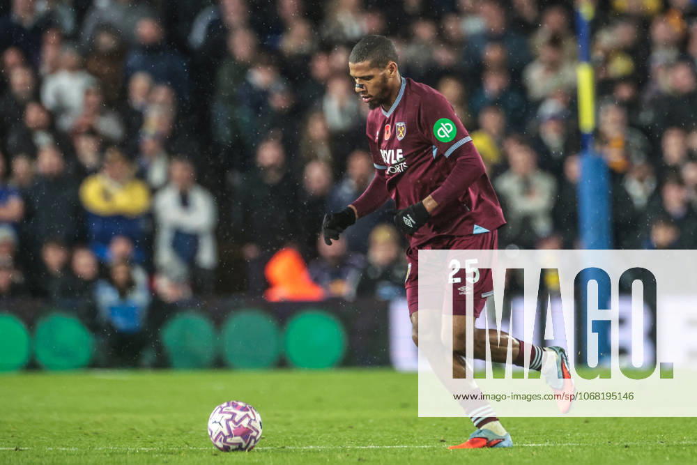Premier League Leeds United v West Ham United Jean-Clair Todibo of West Ham United in action during the Premier League match Leeds United vs West Ham United at Elland Road, Leeds, United Kingdom, 24th October 2025 (Photo by Mark Cosgrove News Images) Leeds Elland Road West Yorkshire United Kingdom