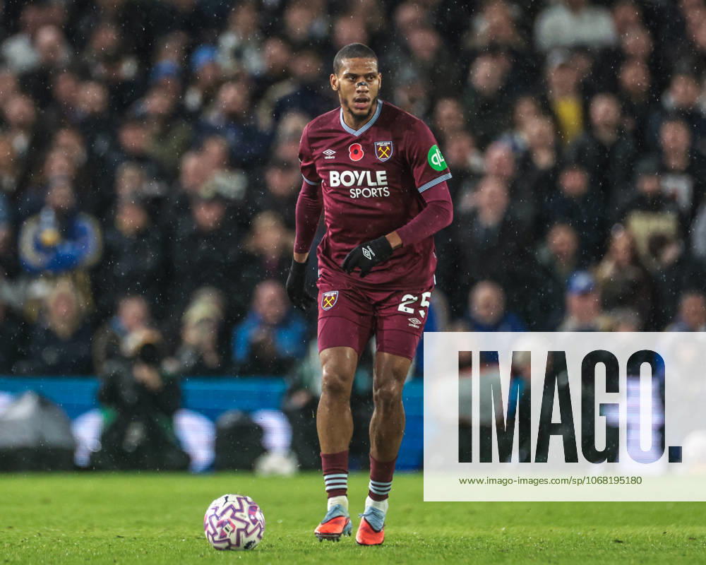 Premier League Leeds United v West Ham United Jean-Clair Todibo of West Ham United during the Premier League match Leeds United vs West Ham United at Elland Road, Leeds, United Kingdom, 24th October 2025 (Photo by Mark Cosgrove News Images) Leeds Elland Road West Yorkshire United Kingdom