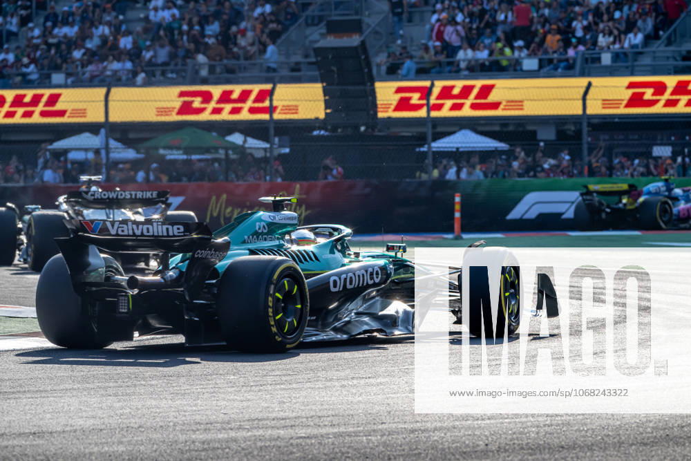 MEXICO CITY, MEXICO: Fernando Alonso, racing for the Aston Martin F1 team during the 2025 Formula 1 Mexico City Grand Prix at the Autodromo Hermanos Rodriguez in Mexico City, Mexico